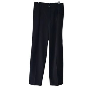 Liz Claiborne Lizsports Black Pleated Pants Trousers